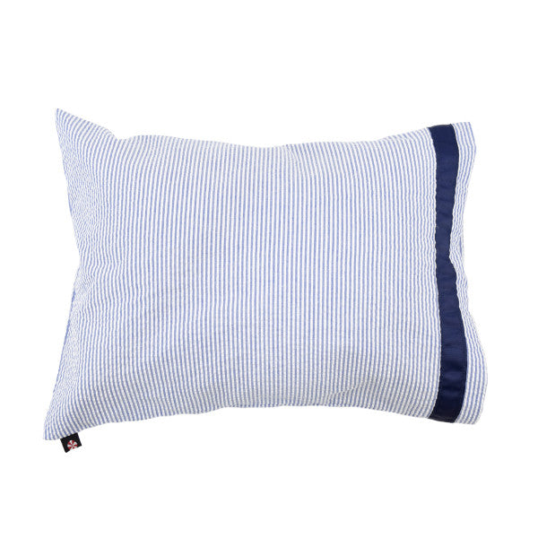 Traveler Navy Seersucker Pillowcase
