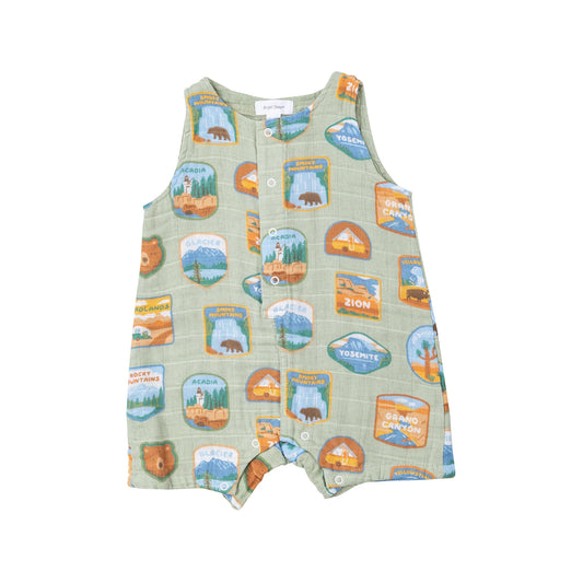 National Parl Patches Shortie Romper