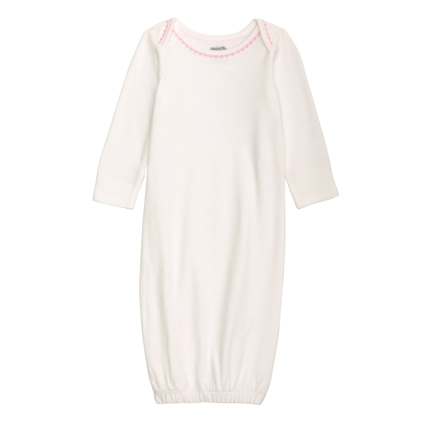 Pink Crochet Trim Gown