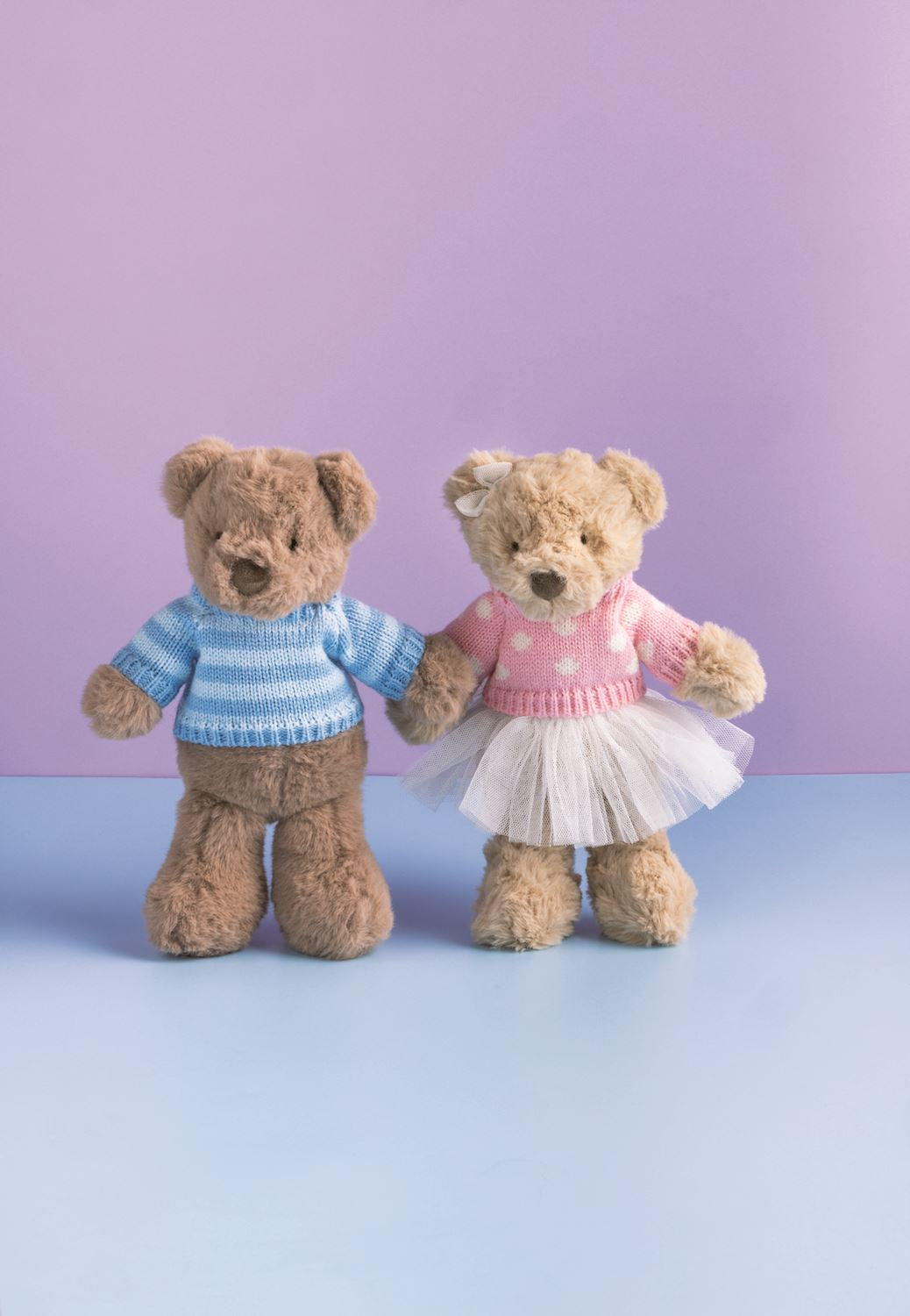 Polka Dot Monogram Bear Plush