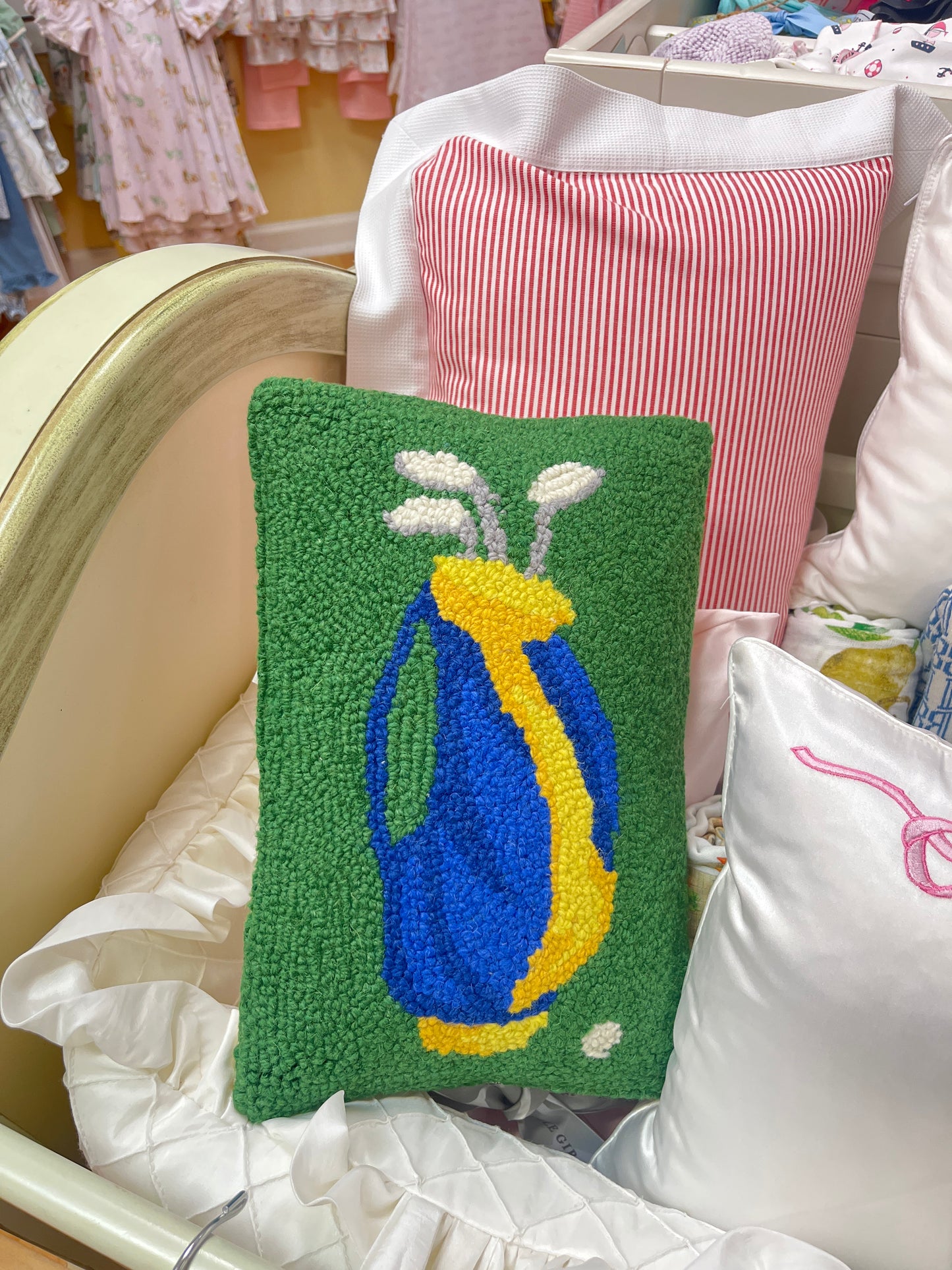 Golf Bag Hook Pillow