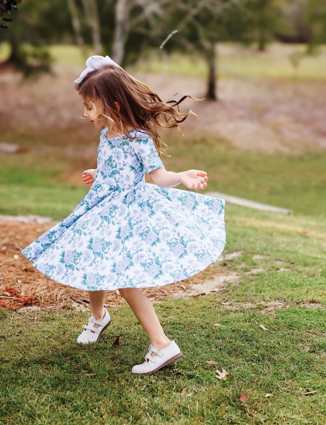 Hydrangea Organic Dress