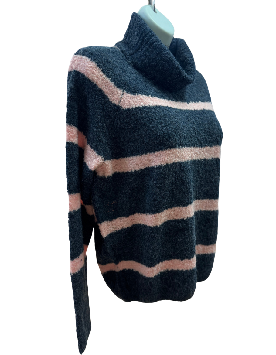 Navy/Rose Sweater