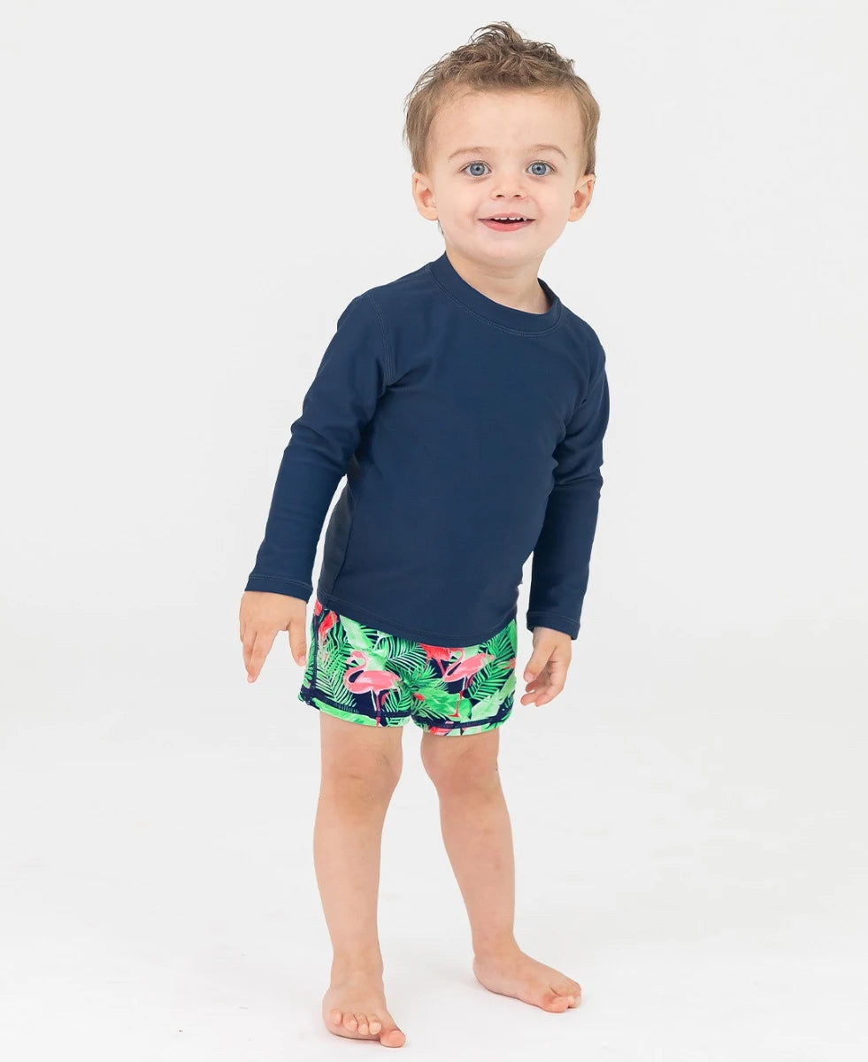 Flamingo Frenzy Swim Shorties