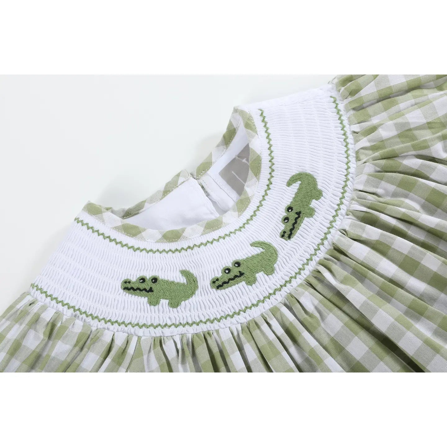 Green Alligator Smock Bishop
