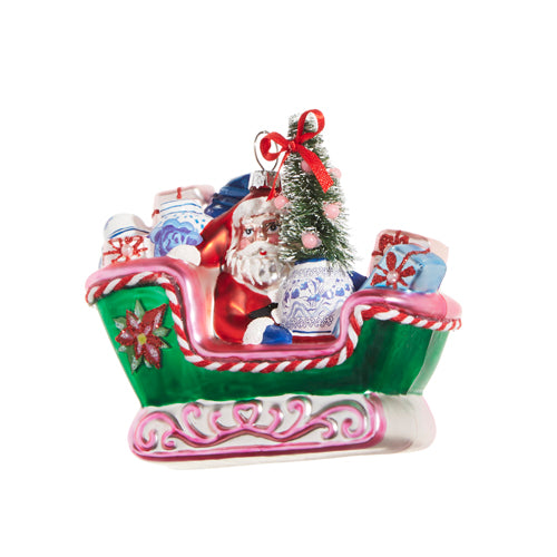 CHINOISERIE SLEIGH RIDE ORNAMENT