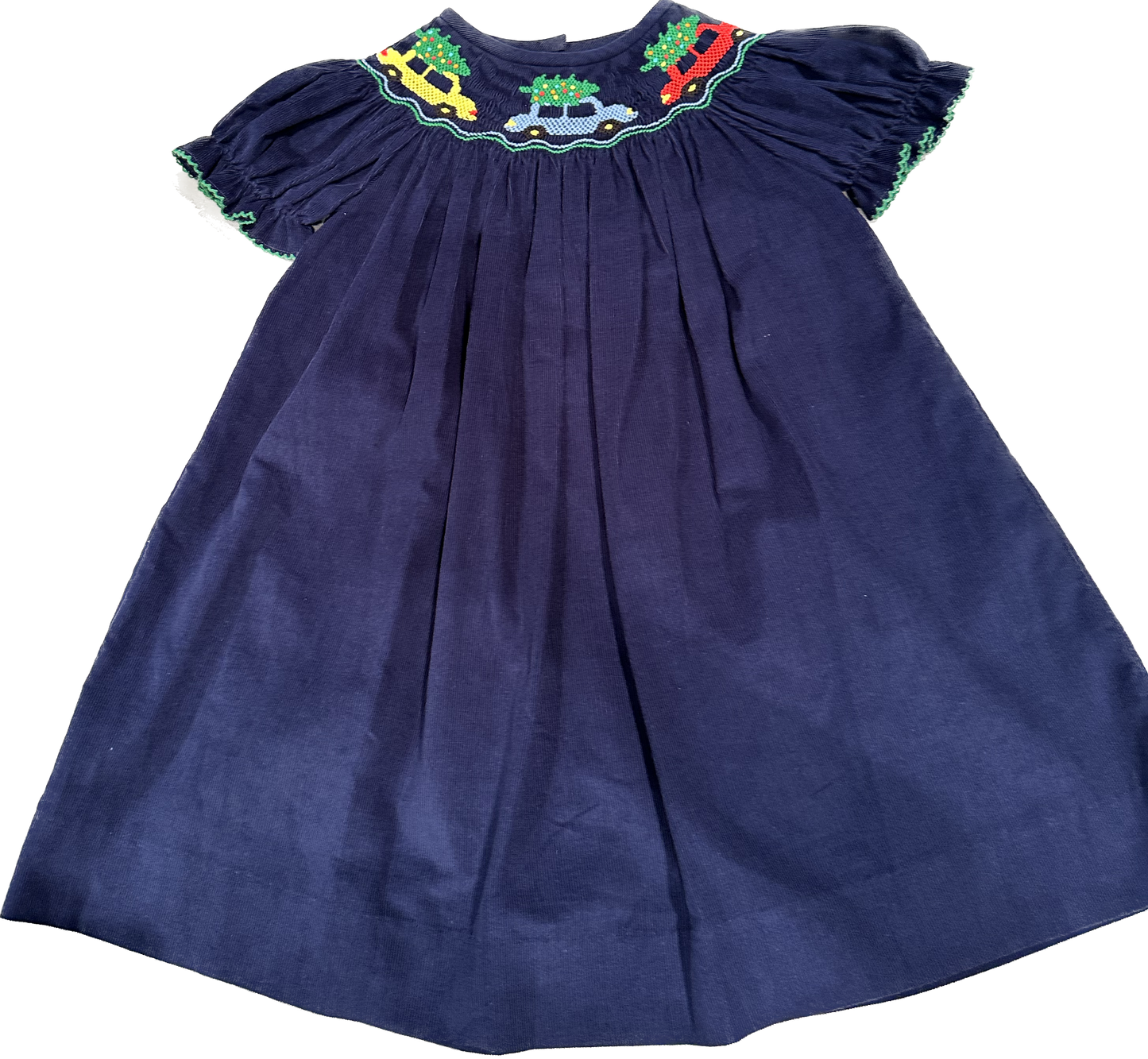 Christmas Truck Smocked Dress