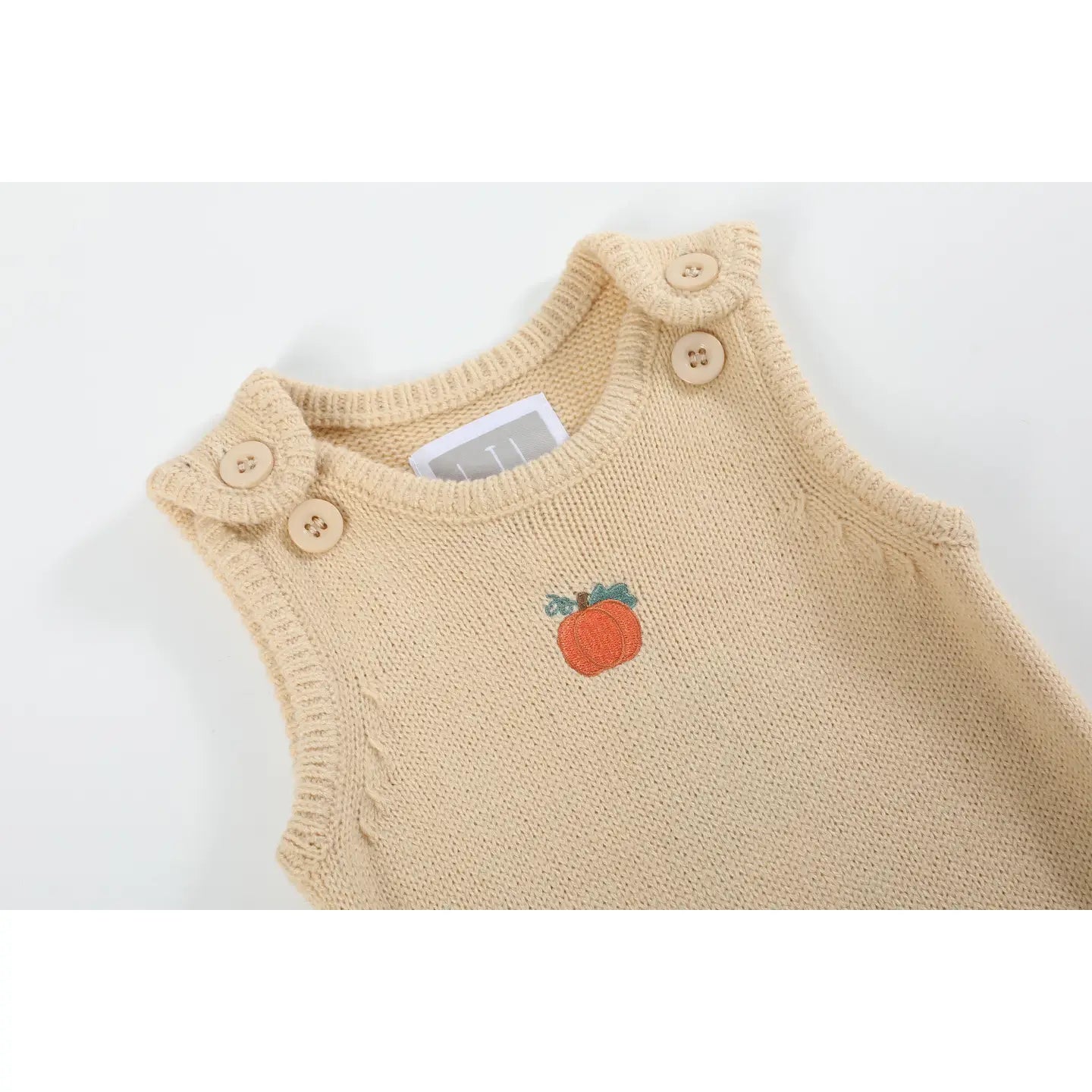 Pumpkin Brown Knit Romper