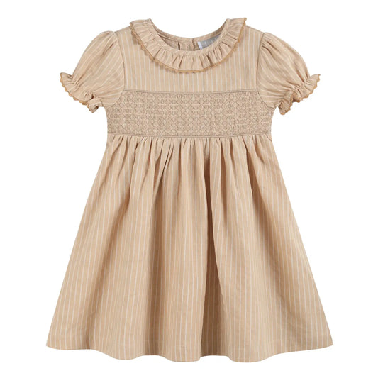 Light Brown Smock Dress