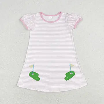 Golf Pink Stripe Dress