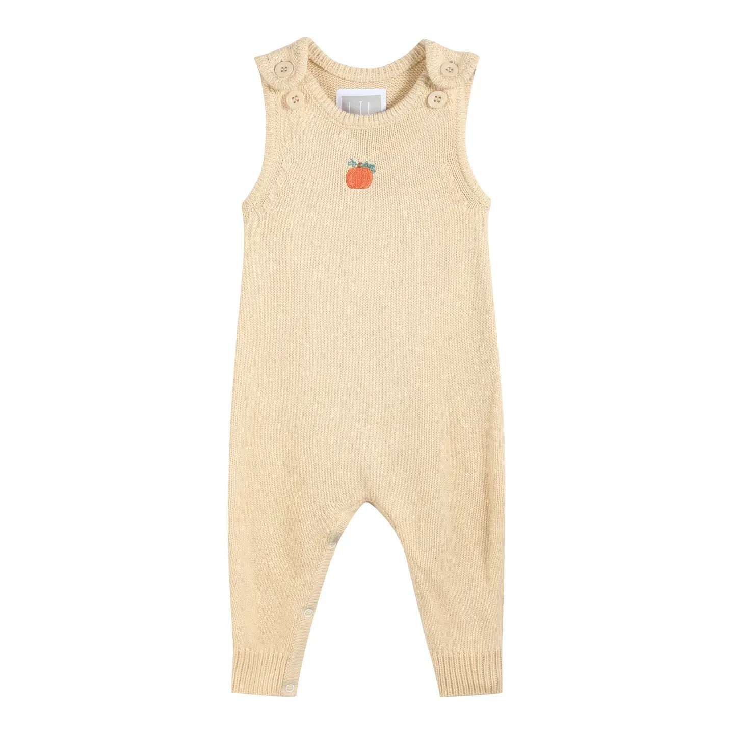 Pumpkin Brown Knit Romper