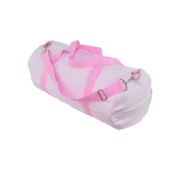 Weekend Pink Seersucker Duffel