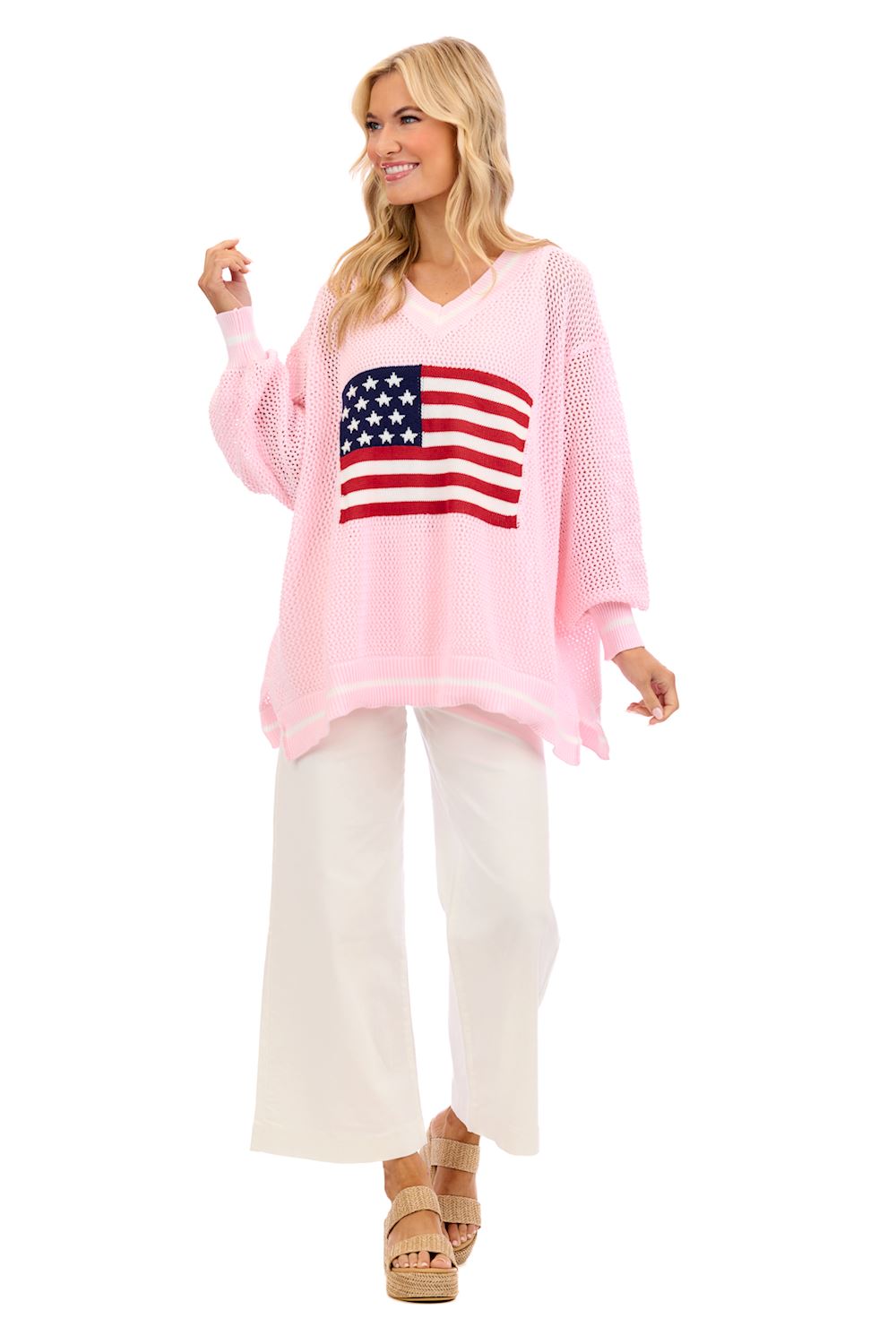 Blush Americana Sweater