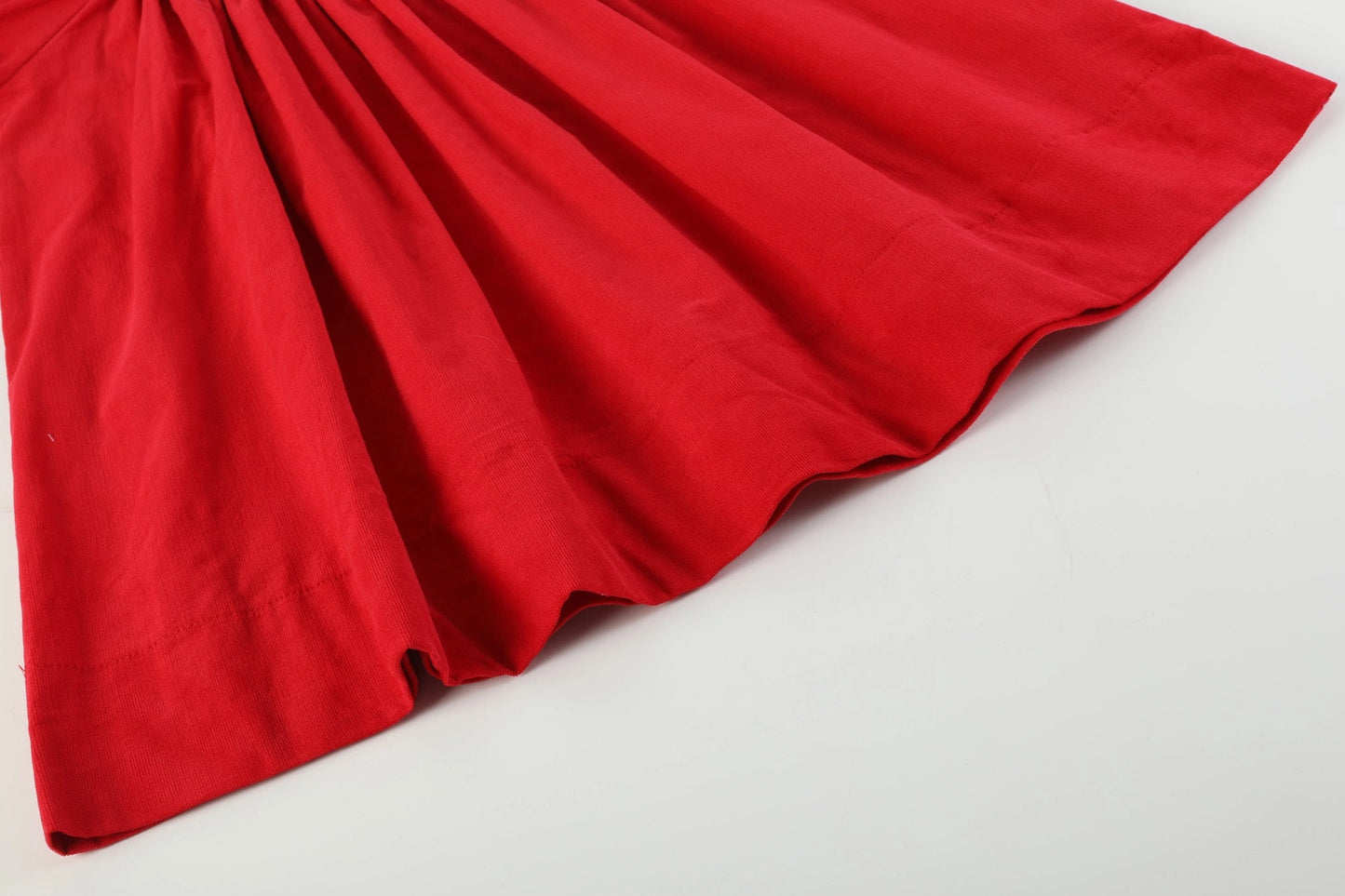 Red Velvet Christmas Smock Dress