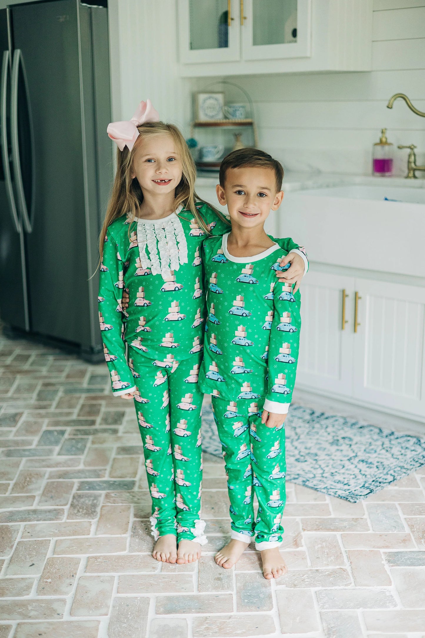 Blue Car Buttflap PJs