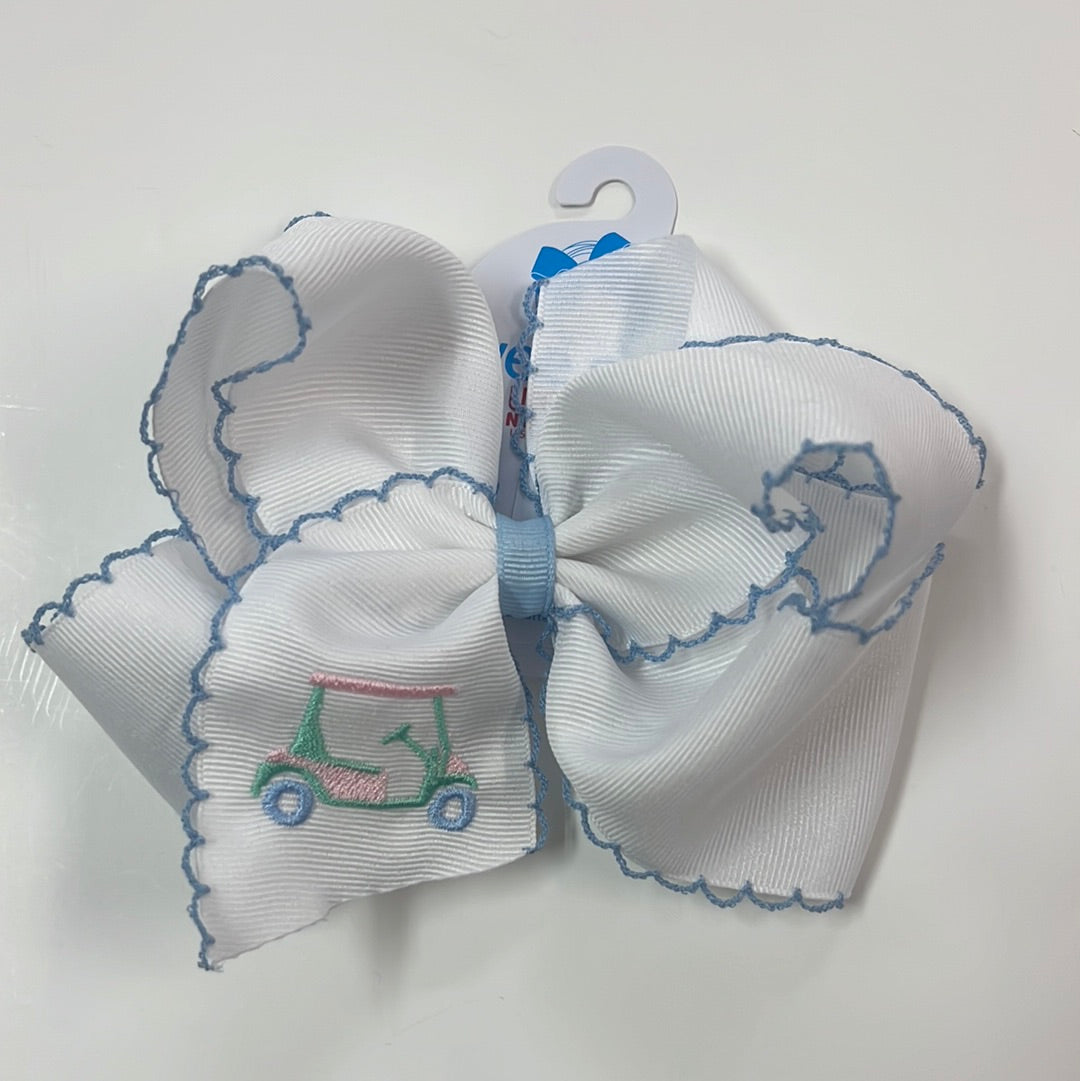 Emb Golf King Stitch Bow