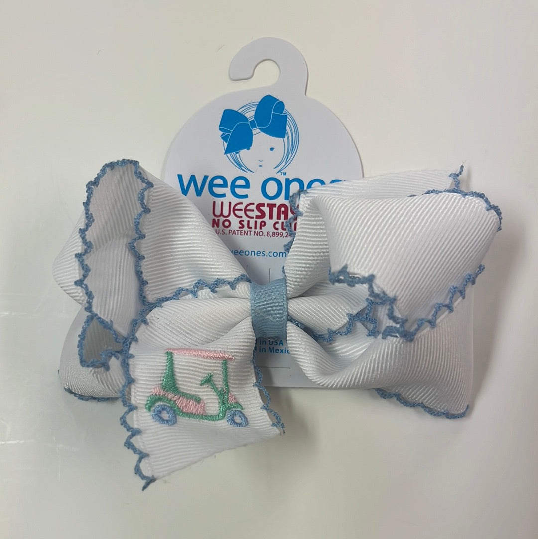 Emb Golf Med Stitch Bow