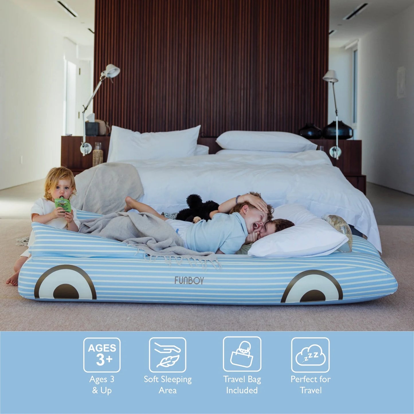 Blue Convertible Sleepover Air Matress