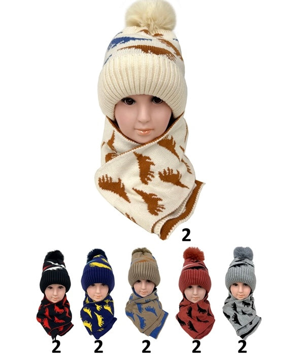 Dino Scarf & Beanie