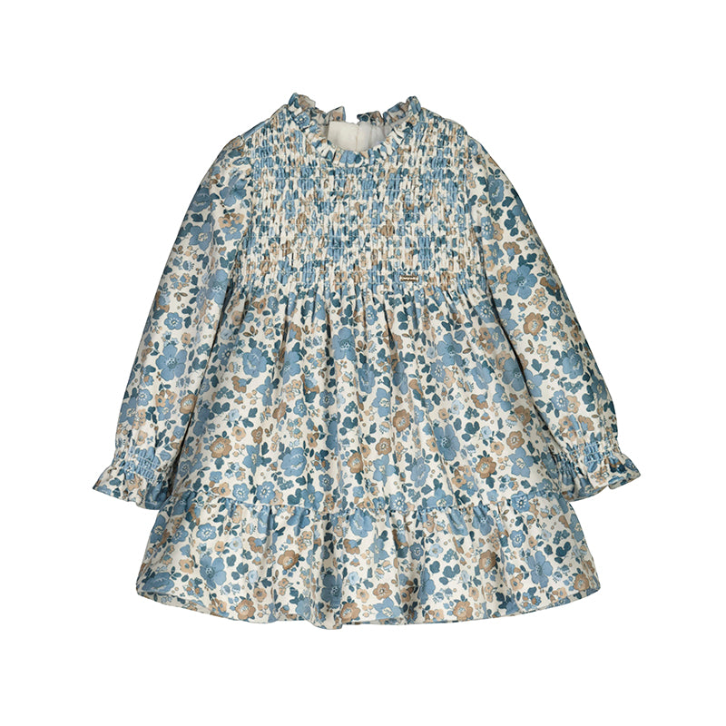 Blue Bell Velvet Dress