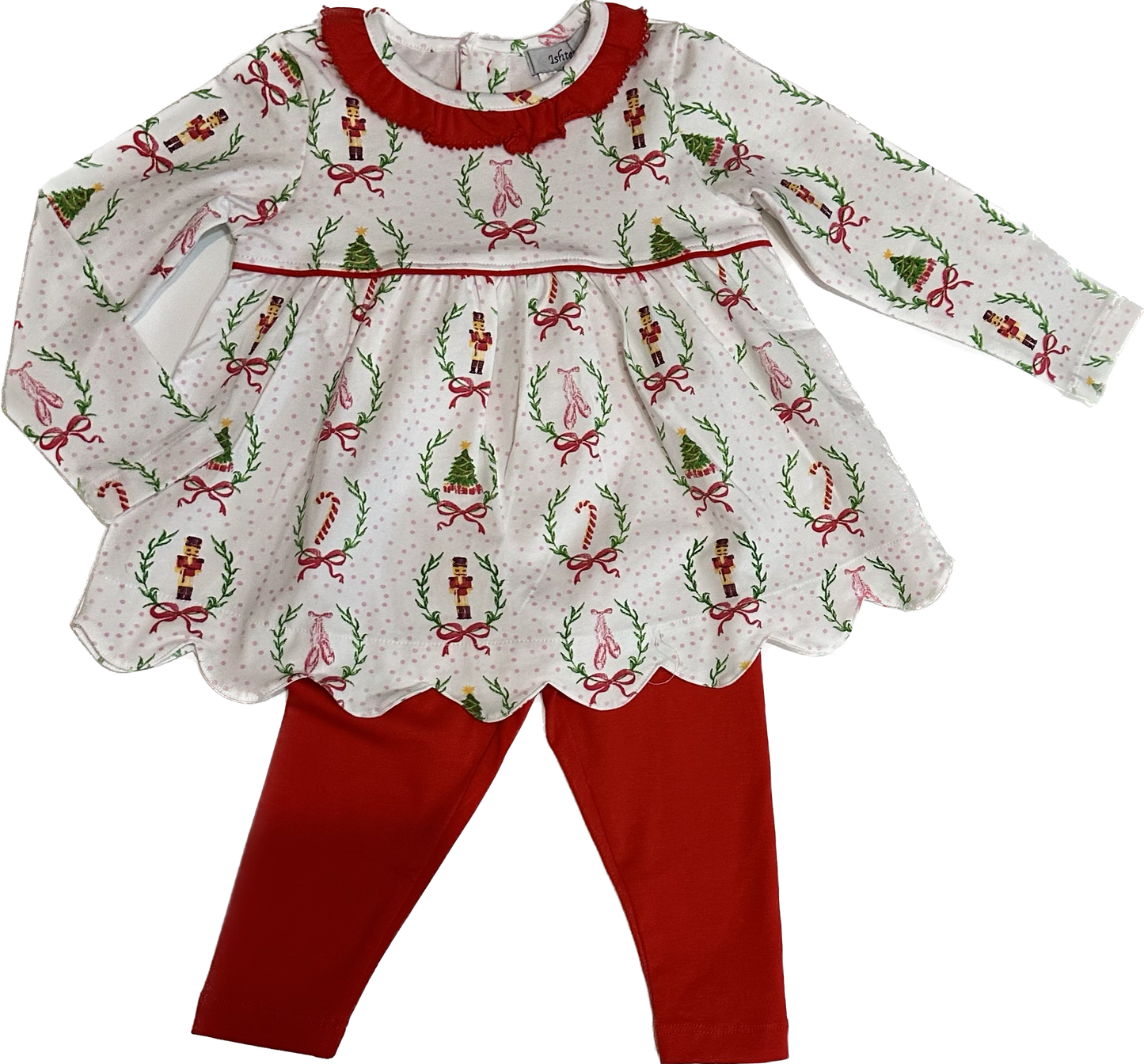 Nutcracker Ruffle Neck Legging Set