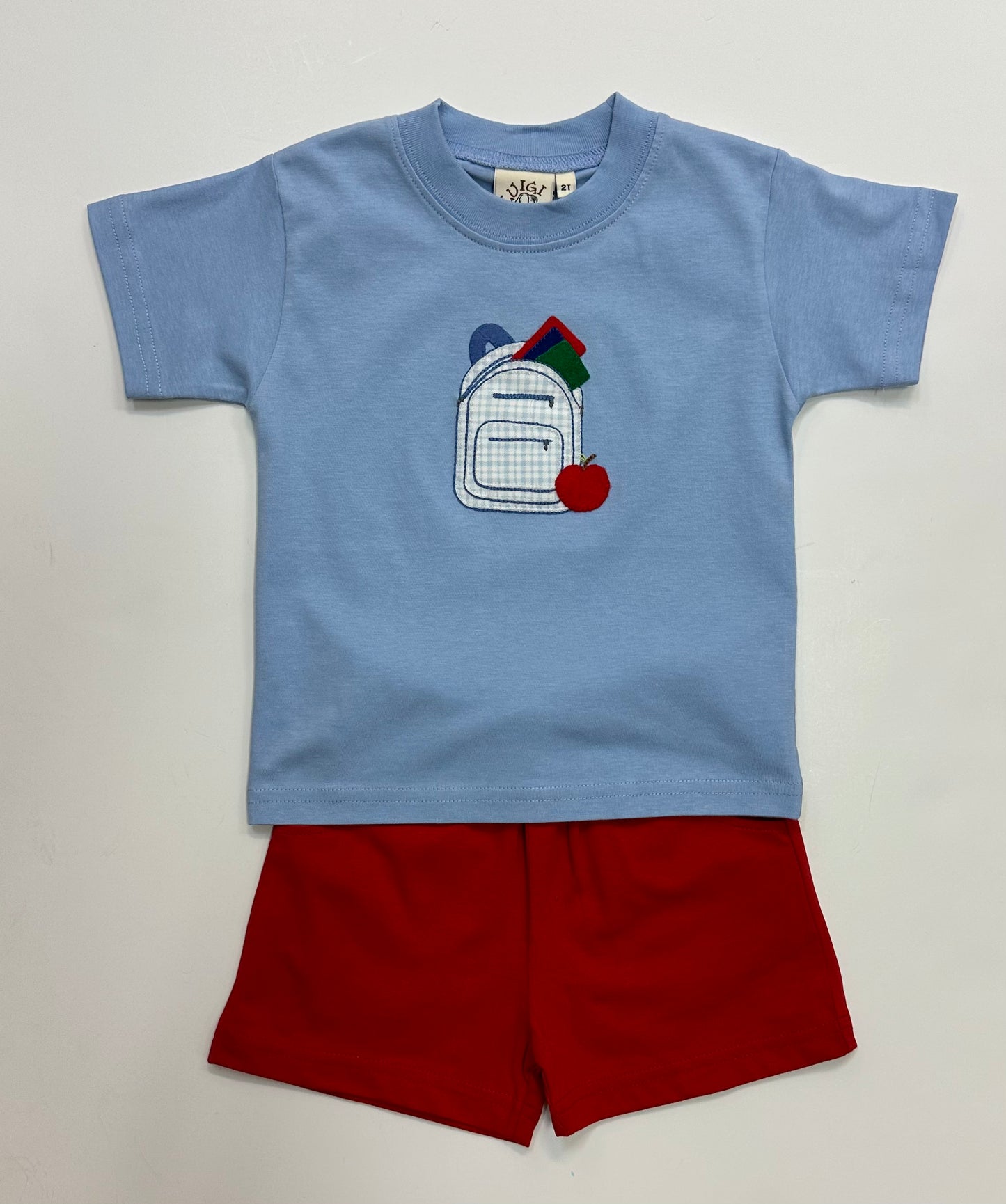 Blue Backpack Short Set