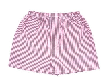 Boy Shorts Red Seersucker