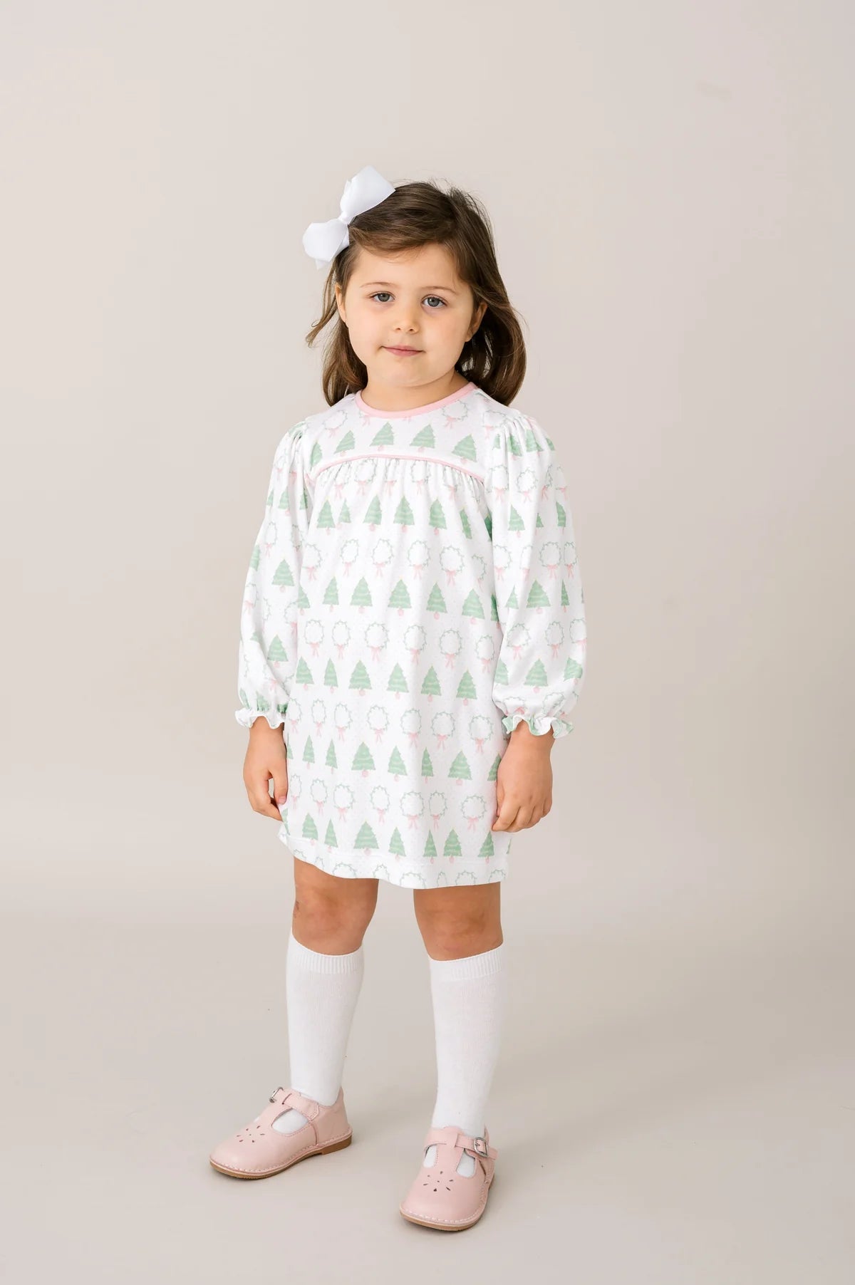 Pink Christmas Tree Dress 12M Pink Christmas Tree Dress 12M