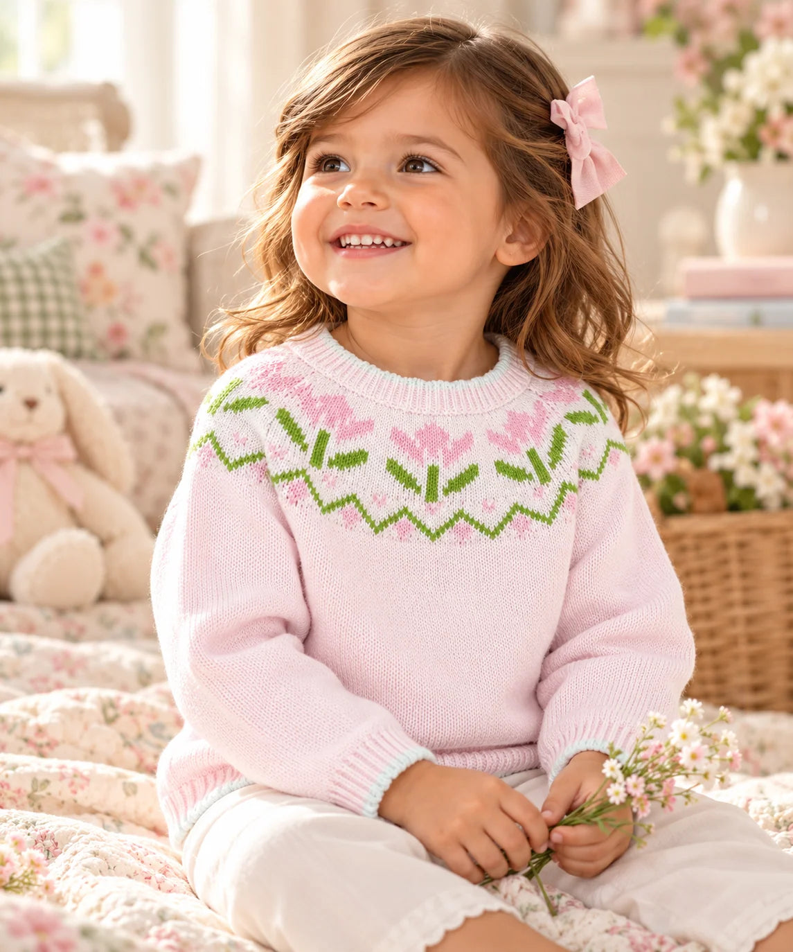 Tulip Intarsia Sweater