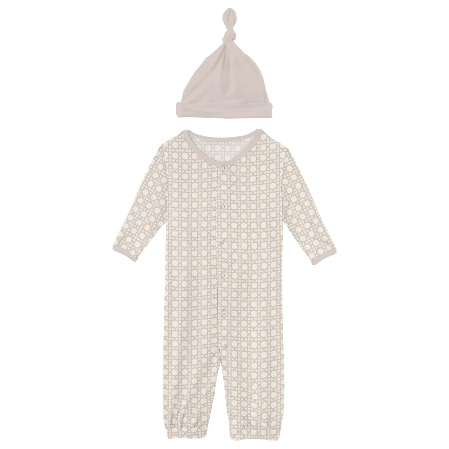 Latte Wicker Conv Gown & Hat
