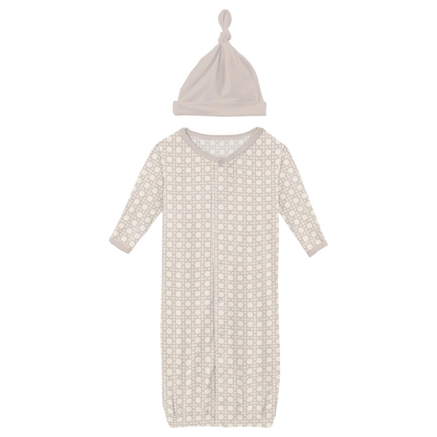 Latte Wicker Conv Gown & Hat