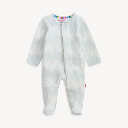 Birch Trees Velour Footie