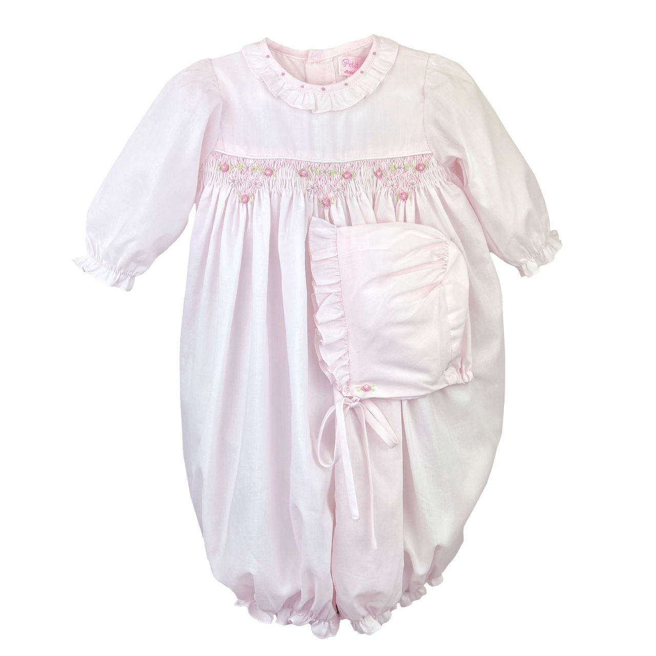 Pink Smock Sack & Hat