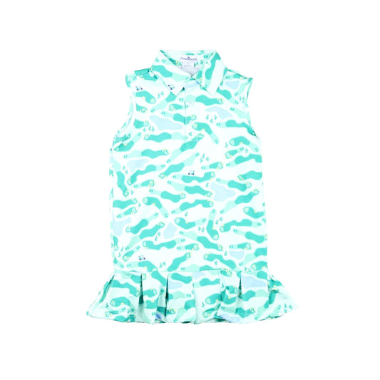 Golf Camo Polo Slvless Perf Dress