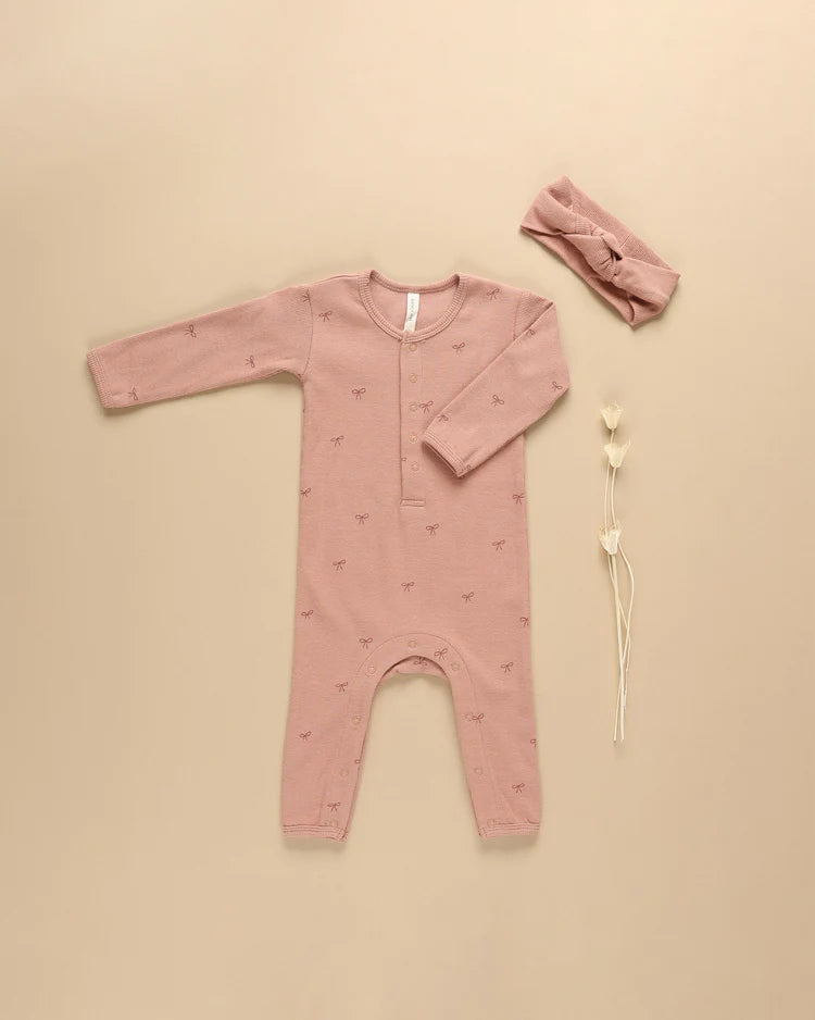 Bows Ribbed Jumpsuit
