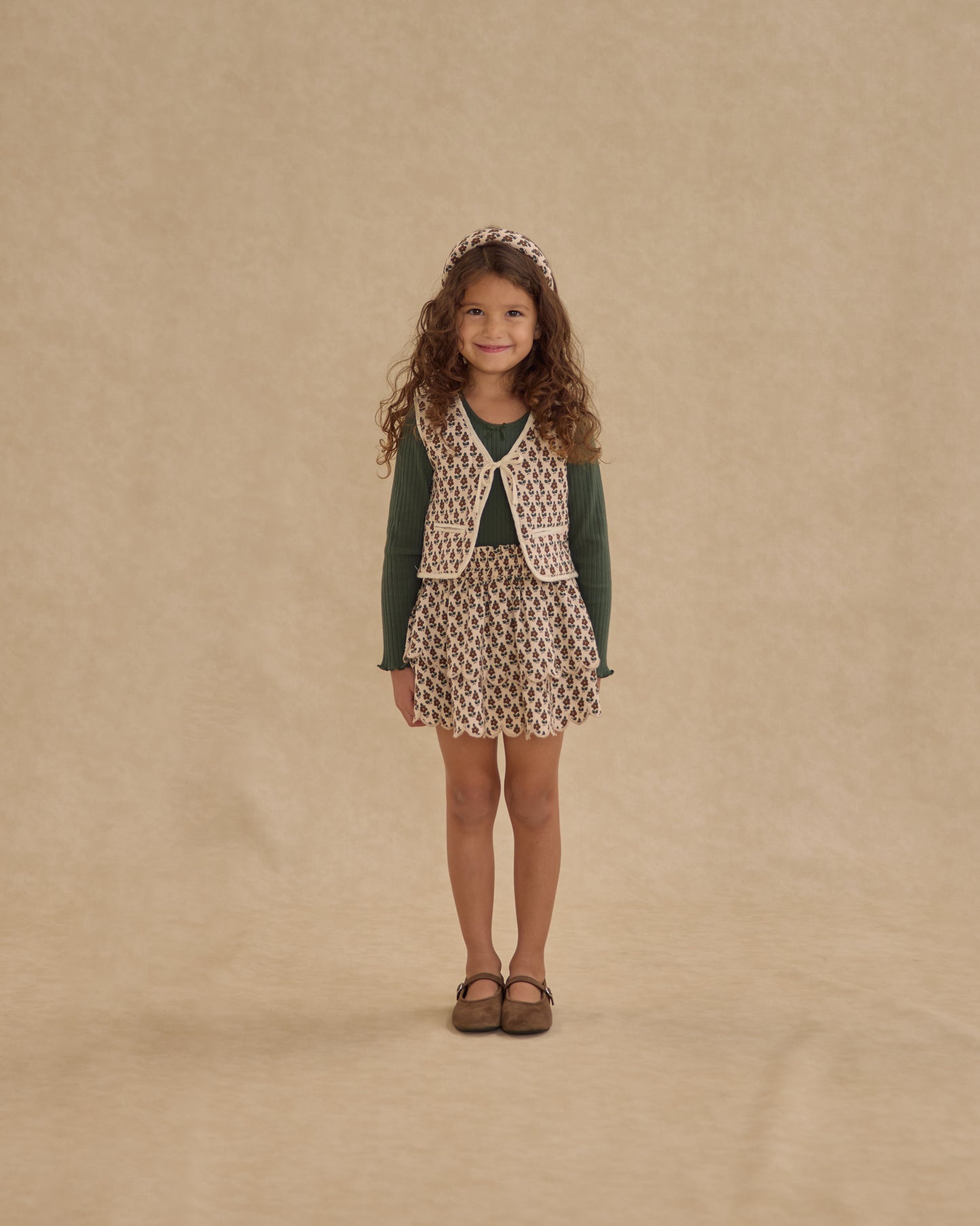 Harvest Floral Quilted Vest