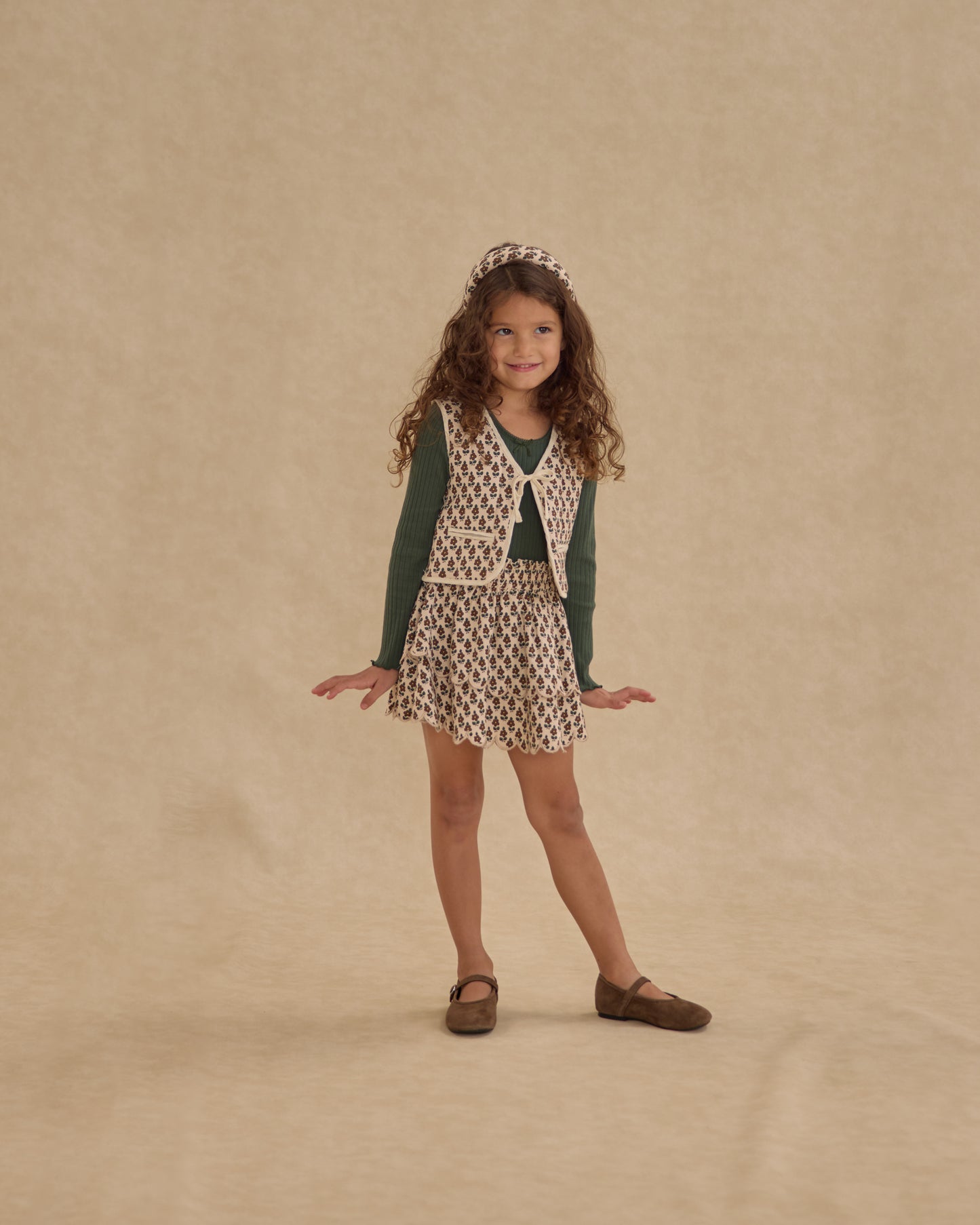 Harvest Floral Quilted Vest