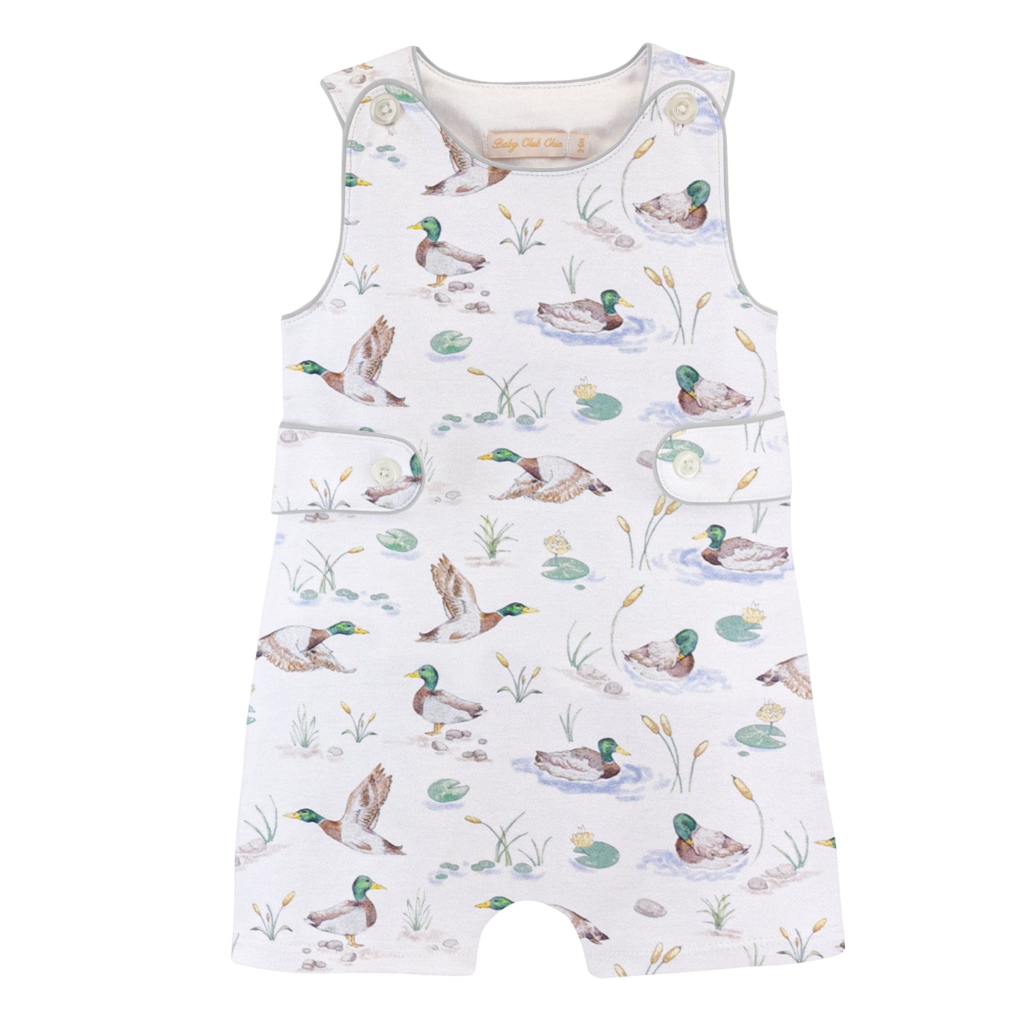 Mallard Ducks Button Romper