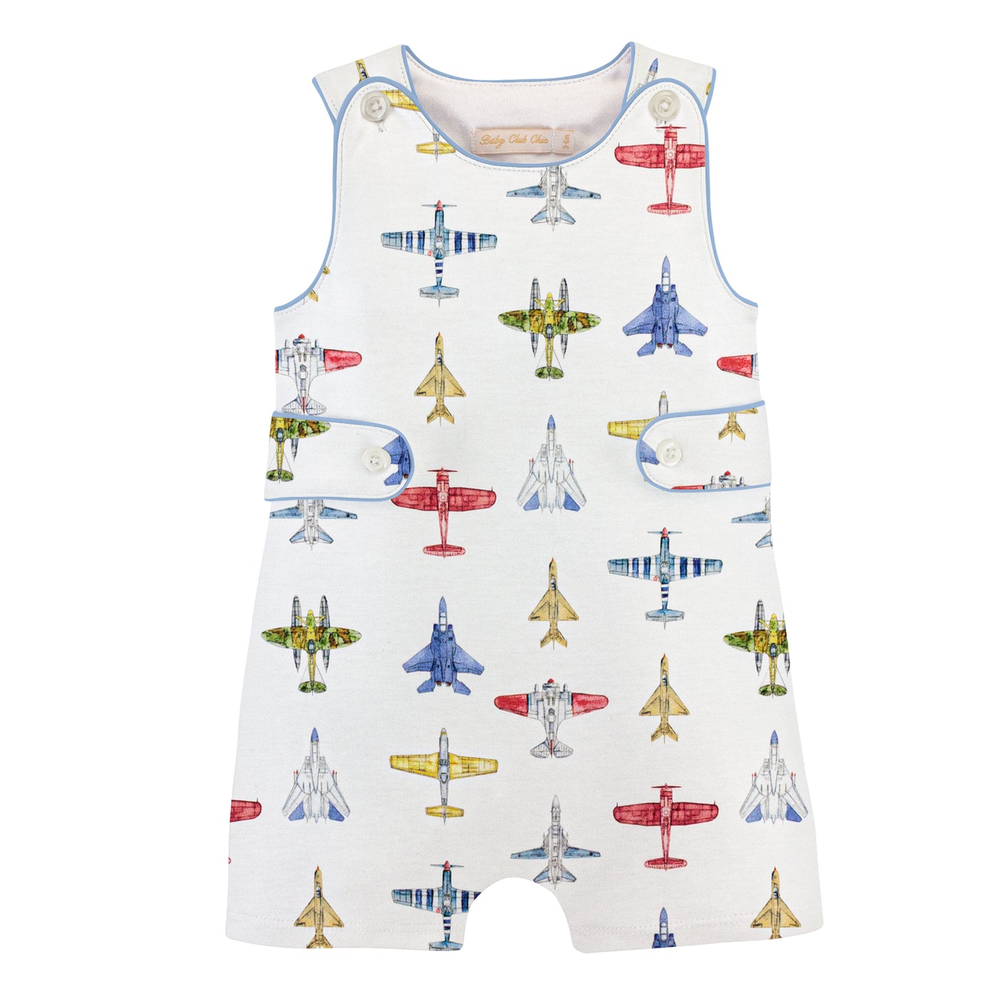 Air Force Button Romper