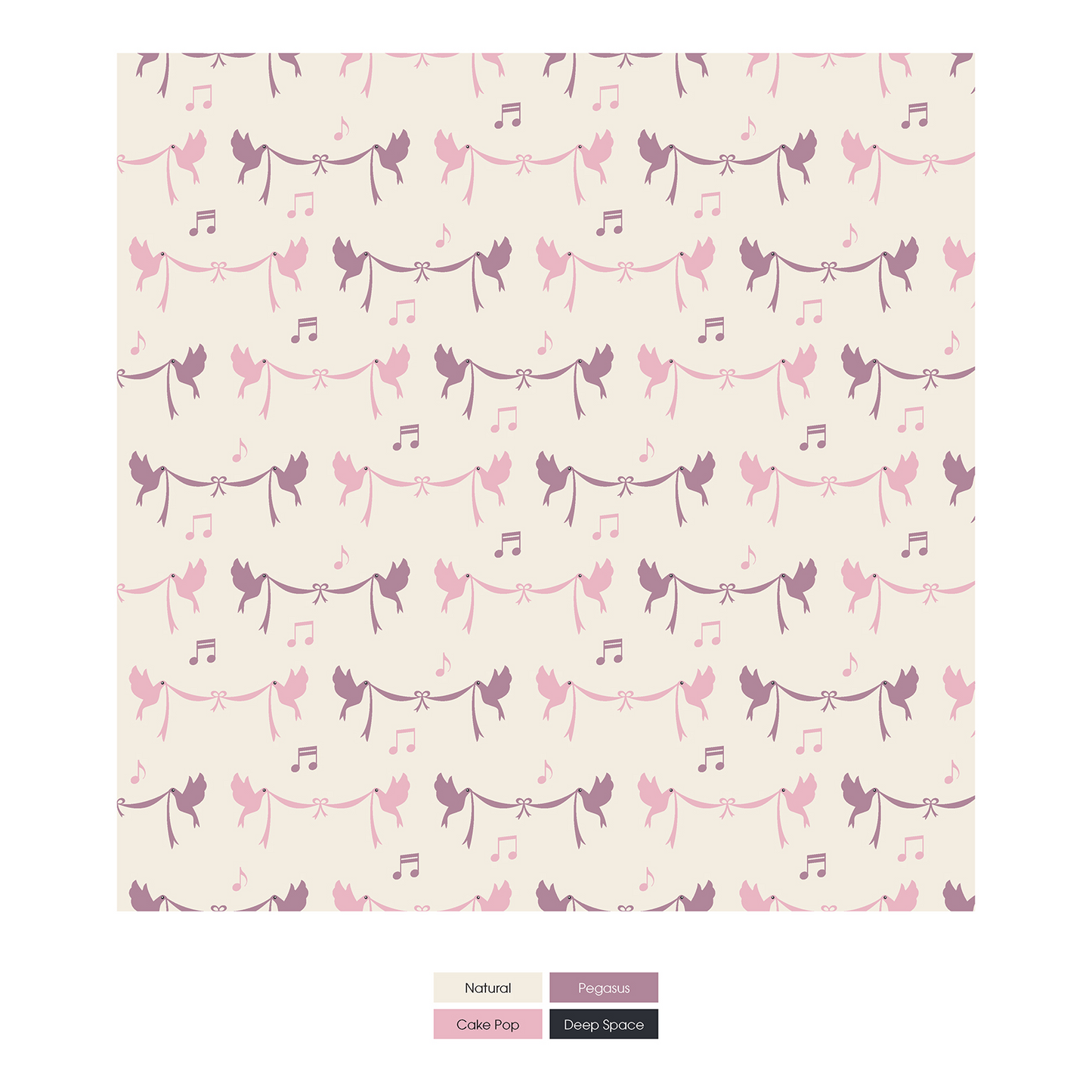 Natural Bird Banner Swaddle