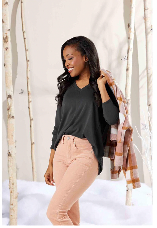 Black Dempsey LS Tee