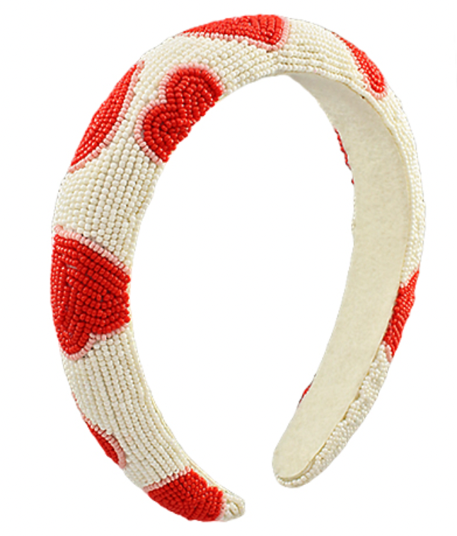 Heart beaded Headband