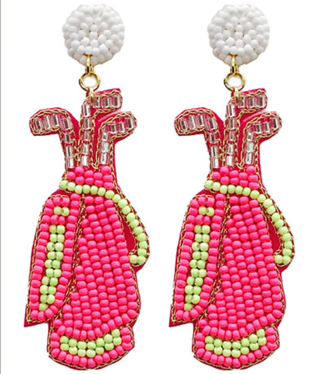 N/PK Caddy Bag Earrings