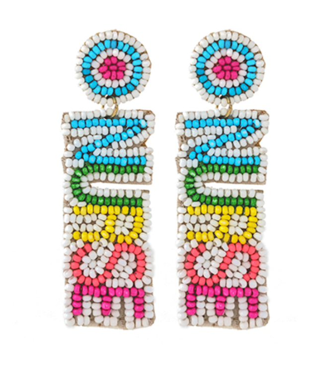 Nurse Beaded Earrings
