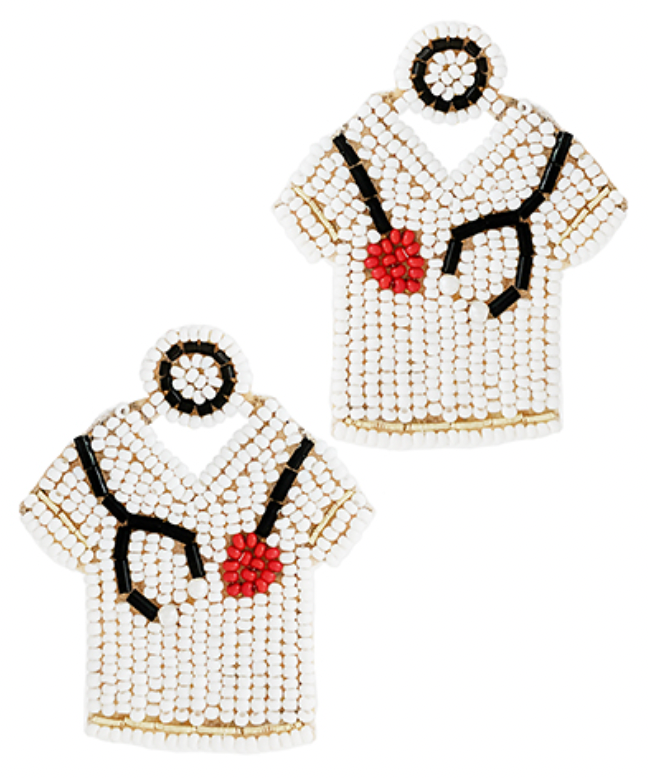 Nurse Uniform Beaded Earring