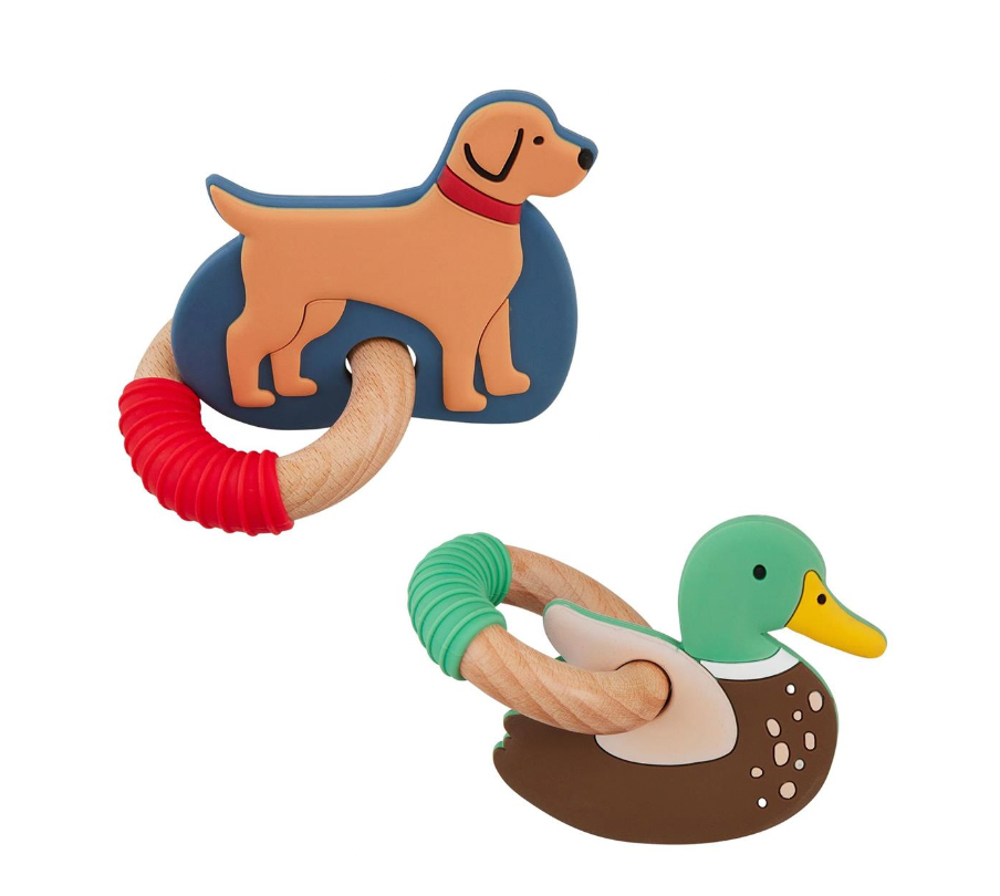Dog & Mallard Teething Rings