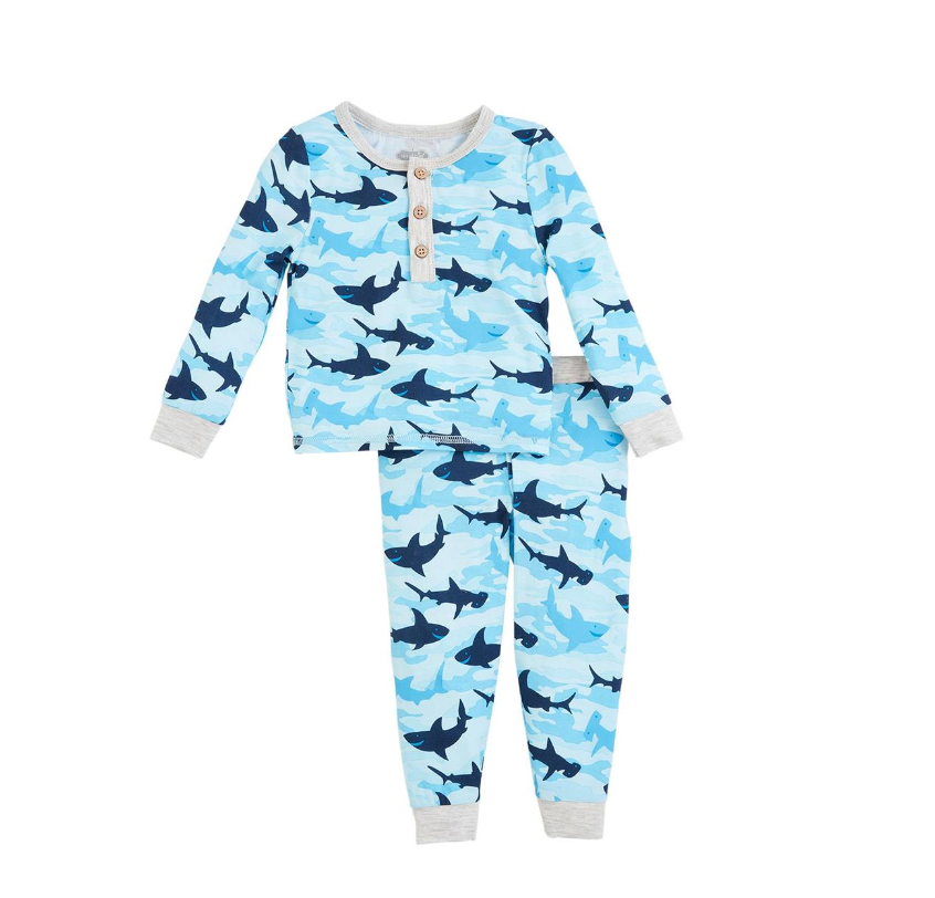 Glow Camo Shark Pj Set