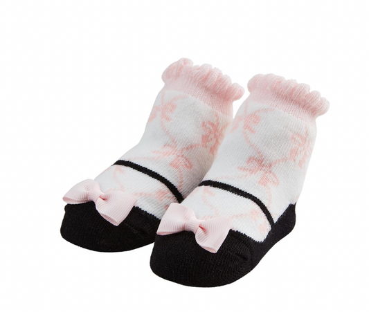 Pink Bow MJ Socks