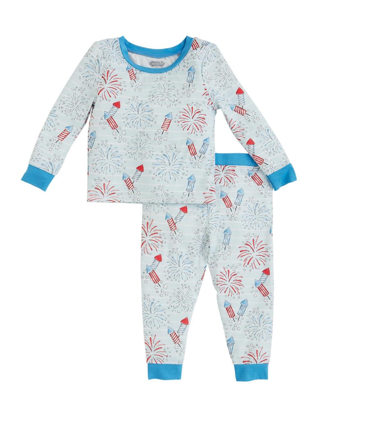 Blue Firework Glow Pjs