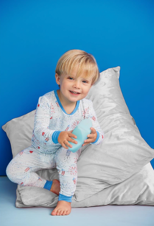 Blue Firework Glow Pjs
